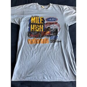 Vintage NHRA Mile High Nationals Youth T Shirts Medium And Large. Lot Of Four